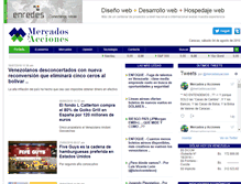 Tablet Screenshot of mercadosyacciones.com